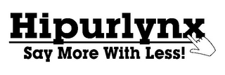 HIPURLYNX SAY MORE WITH LESS! logo
