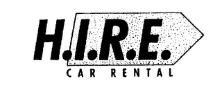 H.I.R.E. CAR RENTAL logo