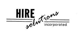 HIRE SOLUTIONS INCORPORATED logo