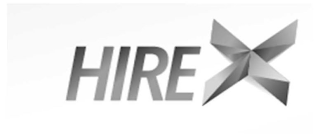 HIRE X logo