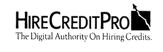 HIRECREDITPRO THE DIGITAL AUTHORITY ON HIRING CREDITS logo