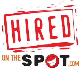 HIRED ON THE SPOT. COM logo