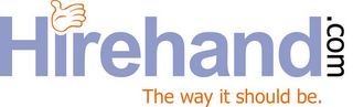 HIREHAND.COM THE WAY IT SHOULD BE. logo