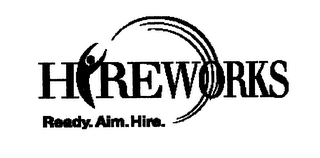 HIREWORKS READY. AIM. HIRE. logo