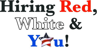 HIRING RED, WHITE & YOU! logo