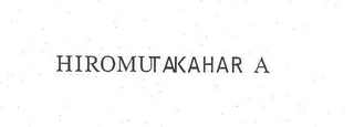 HIROMUT AKAHAR A logo