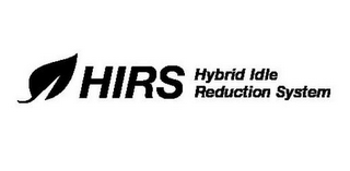 HIRS HYBRID IDLE REDUCTION SYSTEM logo