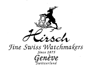 HIRSCH FINE SWISS WATCHMAKERS SINCE 1875 GENEVA SWITZERLAND logo