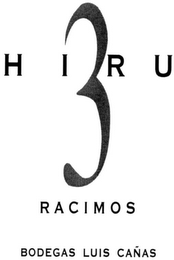 HIRU 3 RACIMOS BODEGAS LUIS CAÑAS logo