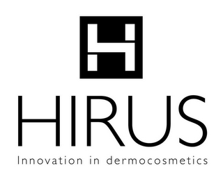 HIRUS INNOVATION IN DERMOCOSMETICS logo