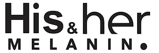 HIS & HER MELANIN. logo