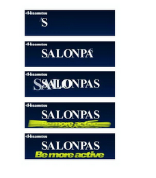HISAMITSU SALONPAS BE MORE ACTIVE logo