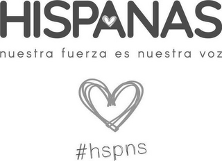 HISPANAS NUESTRA FUERZA ES NUESTRA VOZ #HSPNS logo