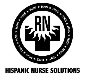 HISPANIC NURSE SOLUTIONS HNS HNS HNS HNS HNS HNS HNS HNS HNS HNS HNS HNS HNS HNS RN logo