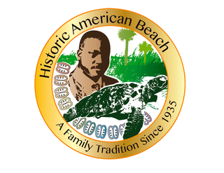 HISTORIC AMERICAN BEACH A FAMILY TRADITION SINCE 1935 logo