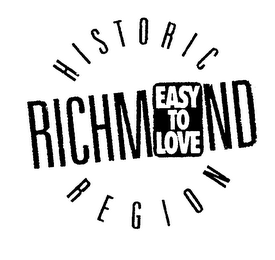 HISTORIC REGION RICHMOND EASY TO LOVE logo