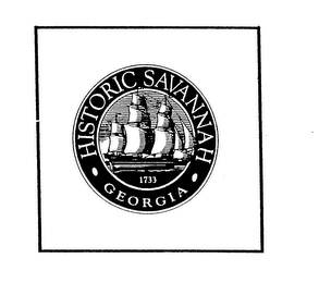 HISTORIC SAVANNAH GEORGIA 1733 logo
