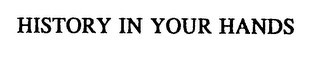 HISTORY IN YOUR HANDS logo