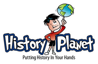 HISTORY PLANET PUTTING HISTORY IN YOUR HANDS logo