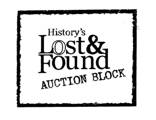 HISTORY'S LOST & FOUND AUCTION BLOCK logo
