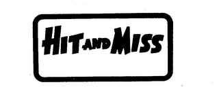 HIT AND MISS logo