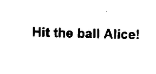 HIT THE BALL ALICE! logo