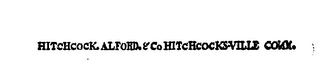 HITCHCOCK. ALFORD. & CO HITCHCOCKSVILLE CONN. logo