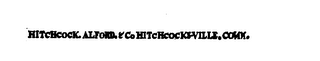HITCHCOCK ALFORD & CO. HITCHCOCKSVILLE, CONN logo