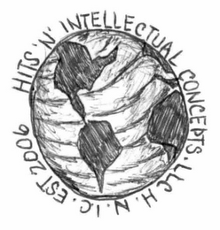 HITS 'N' INTELLECTUAL CONCEPTS.LLC H.N.I.C. EST 2006 logo