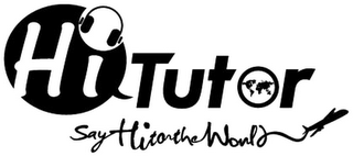 HITUTOR SAY HI TO THE WORLD logo