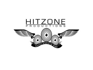 HITZONE PRODUCTIONS WHERE MUSIC IS BORN logo