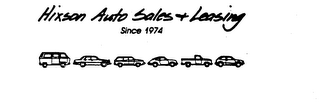 HIXSON AUTO SALES + LEASING SINCE 1974 logo