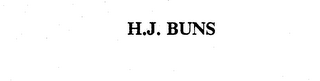 H.J. BUNS logo