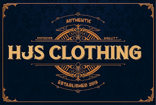 HJS CLOTHING AUTHENTIC SUPERIOR QUALITY ESTABLISHED 2019 logo