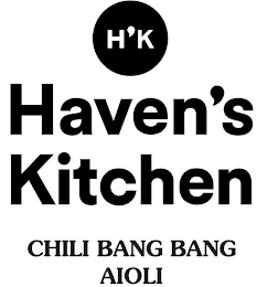 H'K HAVEN'S KITCHEN CHILI BANG BANG AIOLI logo