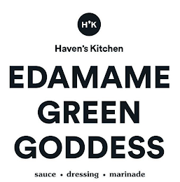 H'K HAVEN'S KITCHEN EDAMAME GREEN GODDESS SAUCE · DRESSING · MARINADE logo