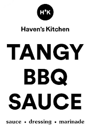 H'K HAVEN'S KITCHEN TANGY BBQ SAUCE SAUCE · DRESSING · MARINADE logo