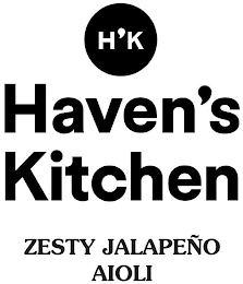 H'K HAVEN'S KITCHEN ZESTY JALAPEÑO AIOLI logo