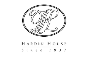 HL HARDIN HOUSE SINCE 1937 logo