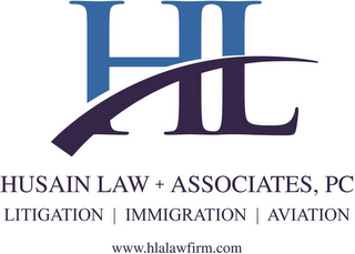 HL HUSAIN LAW + ASSOCIATES, PC LITIGATION IMMIGRATION AVIATION WWW.HLALAWFIRM.COM logo