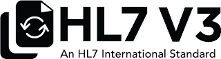HL7 V3 AN HL7 INTERNATIONAL STANDARD logo