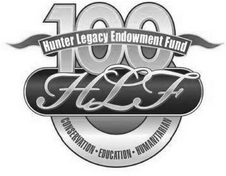 HLF HUNTER LEGACY 100 ENDOWMENT FUND CONSERVATION EDUCATION HUMANITARIAN logo