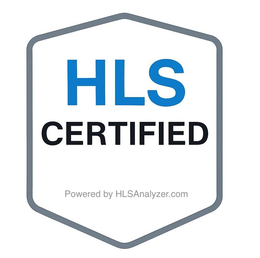 HLS CERTIFIED POWERED BY HLSANALYZER.COM logo
