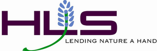 HLS LENDING NATURE A HAND logo