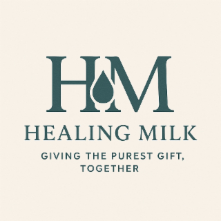 HM HEALING MILK GIVING THE PUREST GIFT, TOGETHER logo