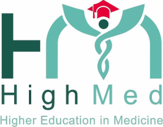 HM HIGH MED HIGHER EDUCATION IN MEDICINE logo