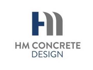 HM HM CONCRETE DESIGN logo