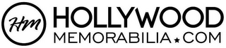 HM HOLLYWOOD MEMORABILIA.COM logo