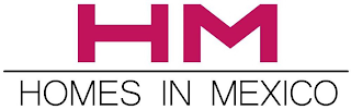 HM HOMES IN MEXICO logo