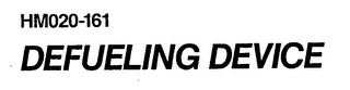 HM020-161 DEFUELING DEVICE logo